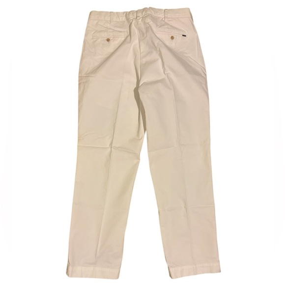 Ralph Lauren POLO White Flat Front Classic Fit Pants size 36x32 - Picture 8 of 11